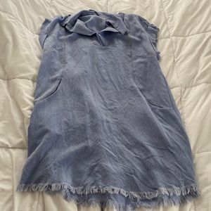 Frayed Denim Dress